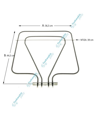 Κάτω Αντίσταση Φούρνου συμβατή για Miele 230 Volt-574 Watt/70,8 Volt-587,5 Watt Κάτω Αντίσταση Φούρνου συμβατή για Miele 230 Volt-574 Watt/70,8 Volt-587,5 Watt