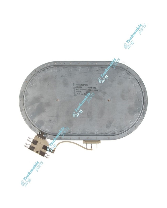 Εστία Κεραμική Οβάλ EGO 27 x 17 cm - 1800 Watt (Διπλή)