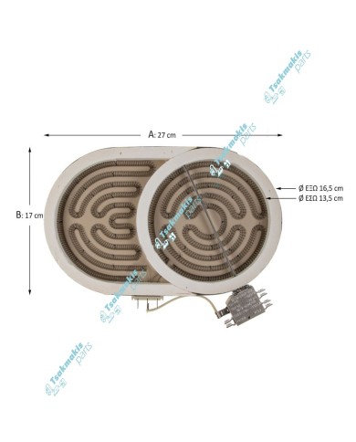 Εστία Κεραμική Οβάλ EGO 27 x 17 cm - 1800 Watt (Διπλή) Εστία Κεραμική Οβάλ EGO 27 x 17 cm - 1800 Watt (Διπλή)
