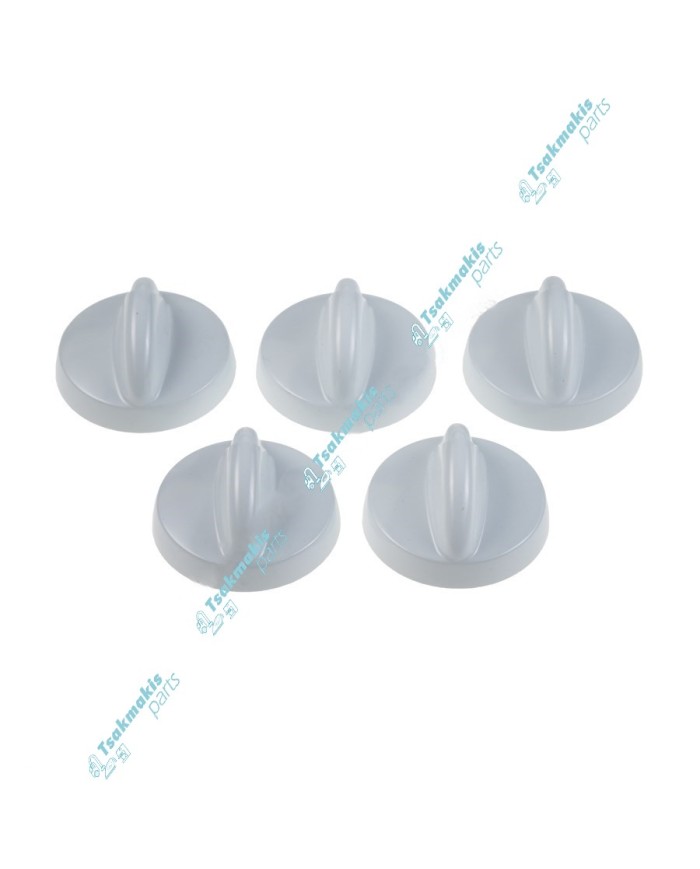 Κουμπιά Κουζίνας (Σετ 5) Γενικής Χρήσης Λευκά Φ40mm