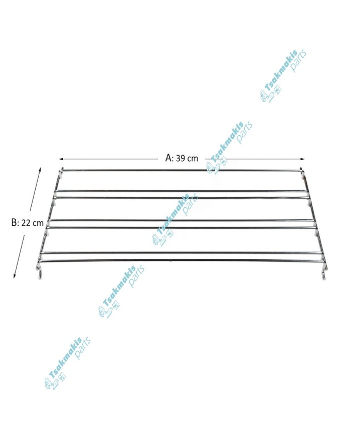 Σχάρα Φούρνου Κουζίνας Πλαϊνή Gorenje 38,8 x 22 cm Σχάρα Φούρνου Κουζίνας Πλαϊνή Gorenje 38,8 x 22 cm