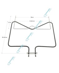 Κάτω Αντίσταση Φούρνου συμβατή για Whirlpool 1150 Watt Κάτω Αντίσταση Φούρνου συμβατή για Whirlpool 1150 Watt